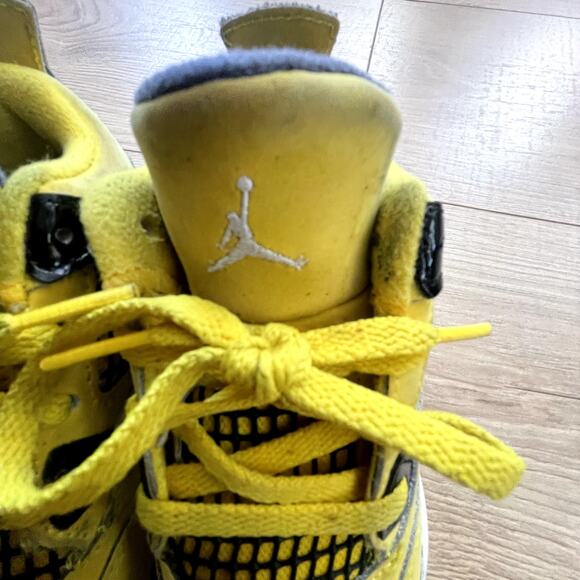 Air Jordan 4 Yellow Color, Baby/Toddler Sneakers Size 9C - Picture 9 of 16